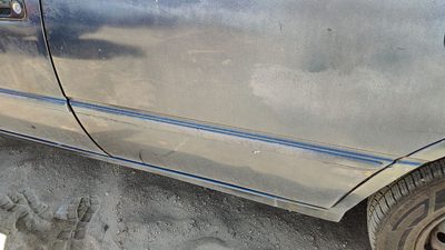 97-99 Camry Driver Left Rear Moulding From Door Oem Back Trim Strip Blue 8L3