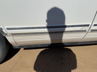 94 Town Car Passenger Right Rear Moulding From Door Oem Back Trim Strip White Wt