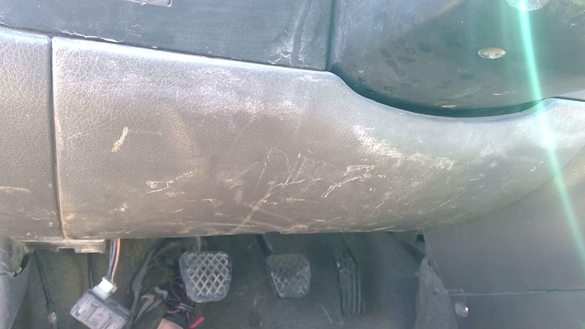 1995-2001 Suzuki Swift Gray Under column Knee Bolster Trim panel OEM Dash