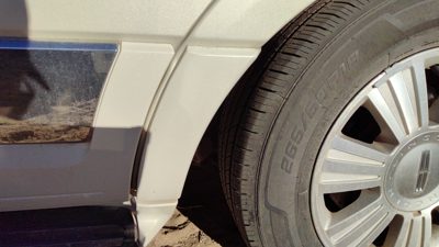 08 Navigator Driver Left Rear Moulding On Quarter Panel Pv White Chocolate