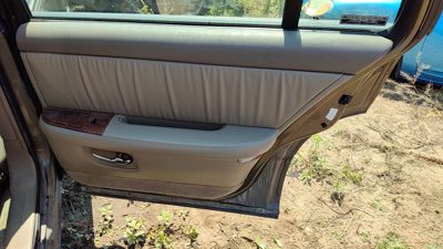 97-03 Buick Park Ave Passenger Right Rear Door Trim Panel With Switches Back Tan