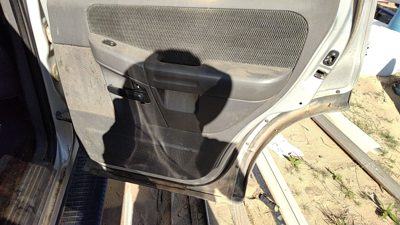 02 Explorer Passenger Right Rear Inside Door Trim Panel With Switches Back Gray