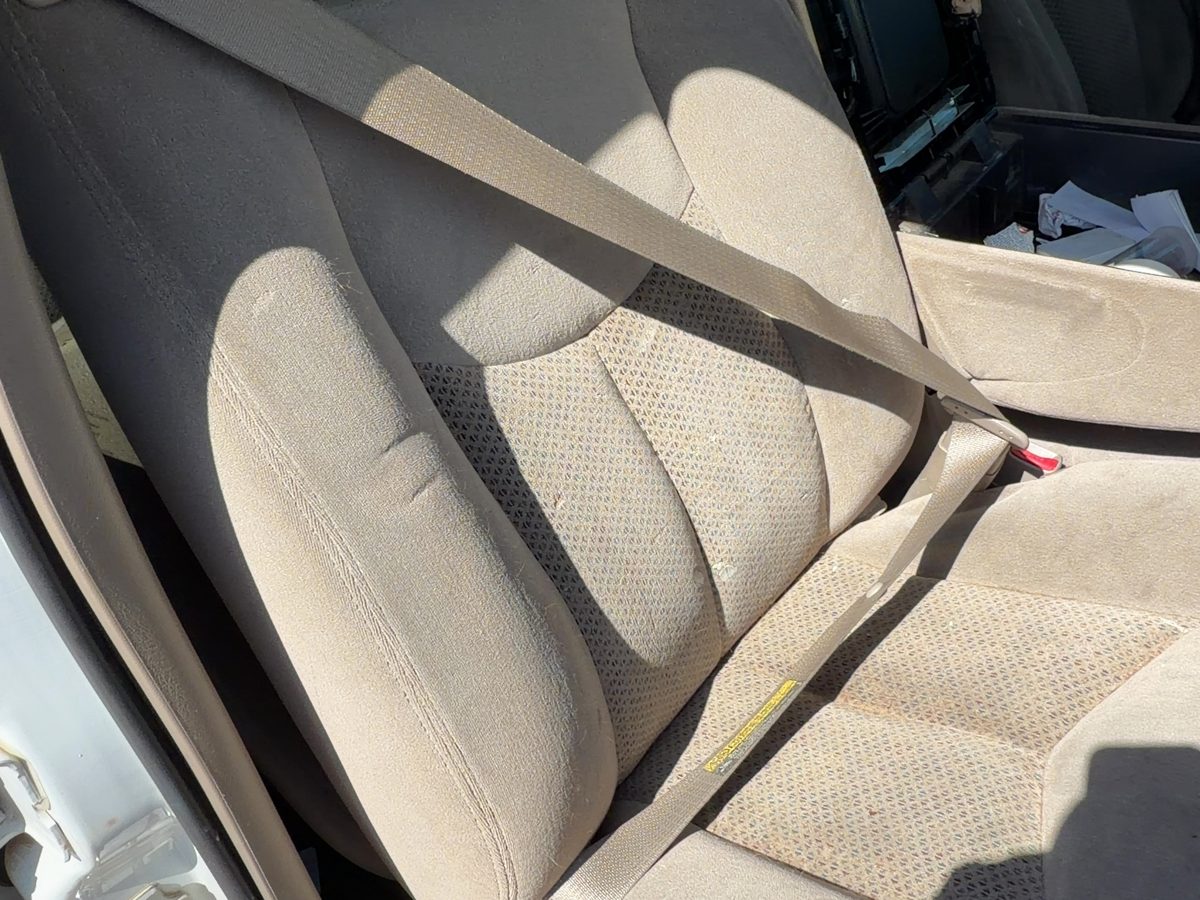 03-07 Silverado 2500 Passenger Right Front Seat Belt Retractor Shoulder Tan 52D