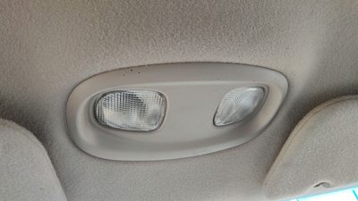 02-04 Jeep Liberty Center Overhead Console Dome Light Map Lamp Cubby Gray M5dv