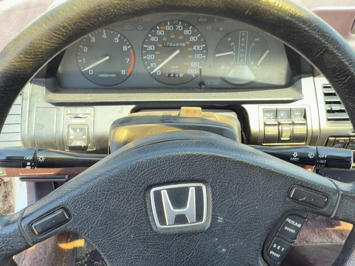 88-89 Accord Lx Turn Signal Switch Windshield Wiper Column Control Lever Maroon
