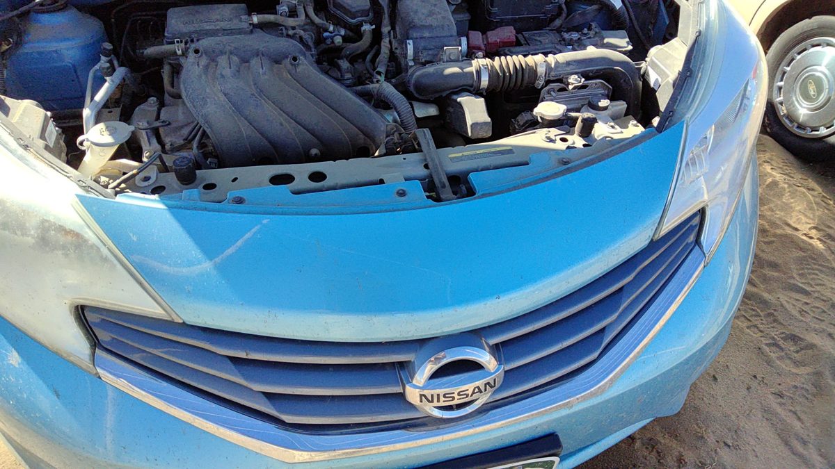 2014-2016 Nissan Versa Note Front Upper Grille Assembly Oem Blue Rbe 623203Vy0h