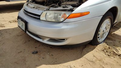 2000-2002 Saturn L100 Front Bumper Cover Assembly Oem Silver 12U 21019621