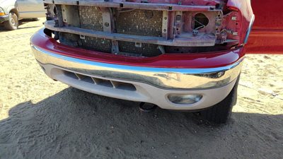 1999-2004 Ford F150 Front Bumper Assembly With Brackets Oem 4X4 Red Chrome