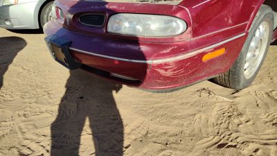 1996-1999 Olds 88 Front Bumper Cover Assembly Oem Red 25644009