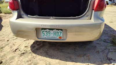 2003-2005 Chevy Cavalier Rear Bumper Cover Assembly Oem Back Gold 49U 12335580