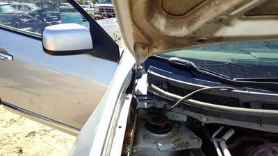 08-15 Nissan Rogue Passenger Right Hood Hinge Assembly Oem Silver K23 65400Jm00a