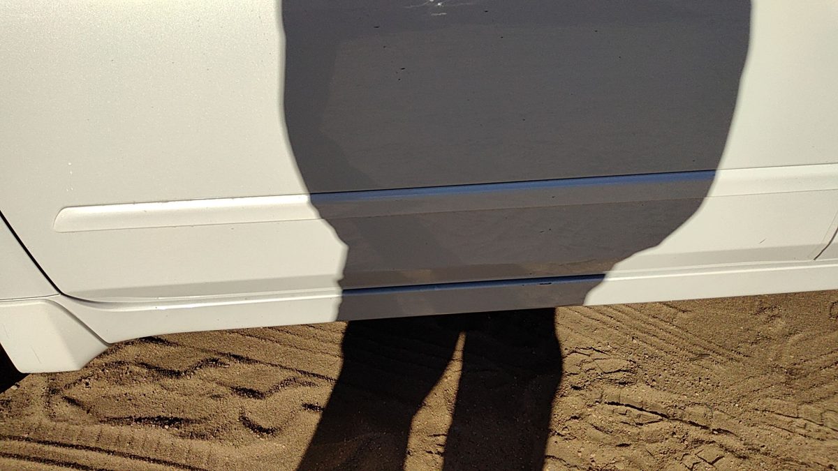 07-12 Nissan Altima Driver Left Front Moulding From Door Trim Strip White Qx3