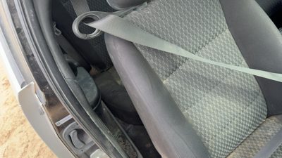 03-07 Ion Passenger Right Front Seat Belt Retractor Oem Shoulder Black 19E