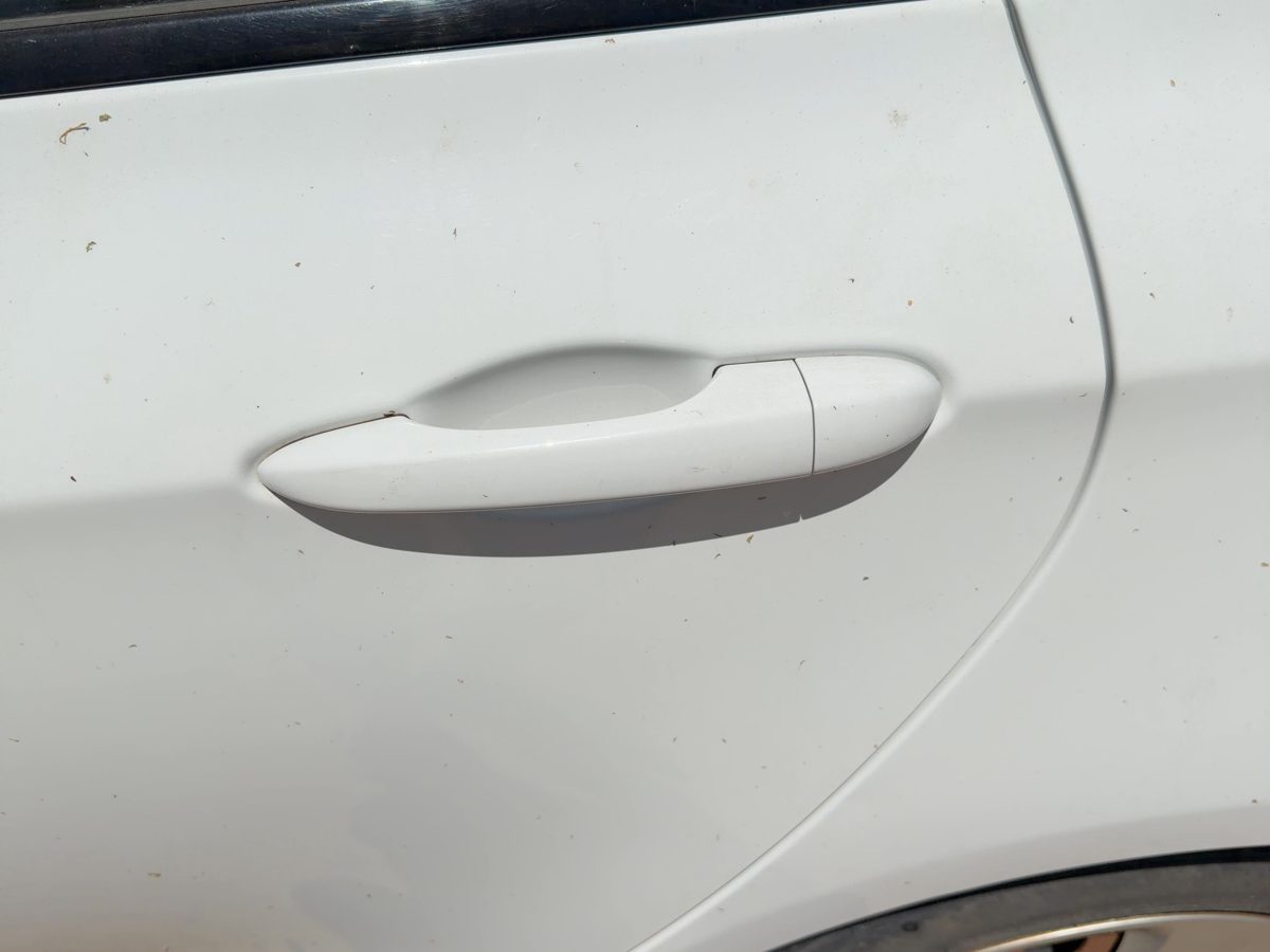 2013-2016 Dodge Dart Driver Left Rear Outside Door Handle Oem Back White Pw7