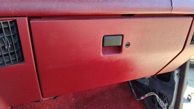 1989 Ford F150 Glove Box Assembly Complete Door With Latch Oem Red