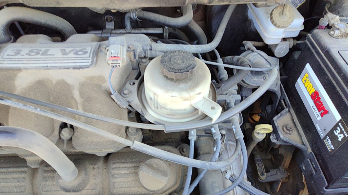 2001-2007 Dodge Caravan Power Steering Fluid Remote Reservoir Tank Oem 3.8L