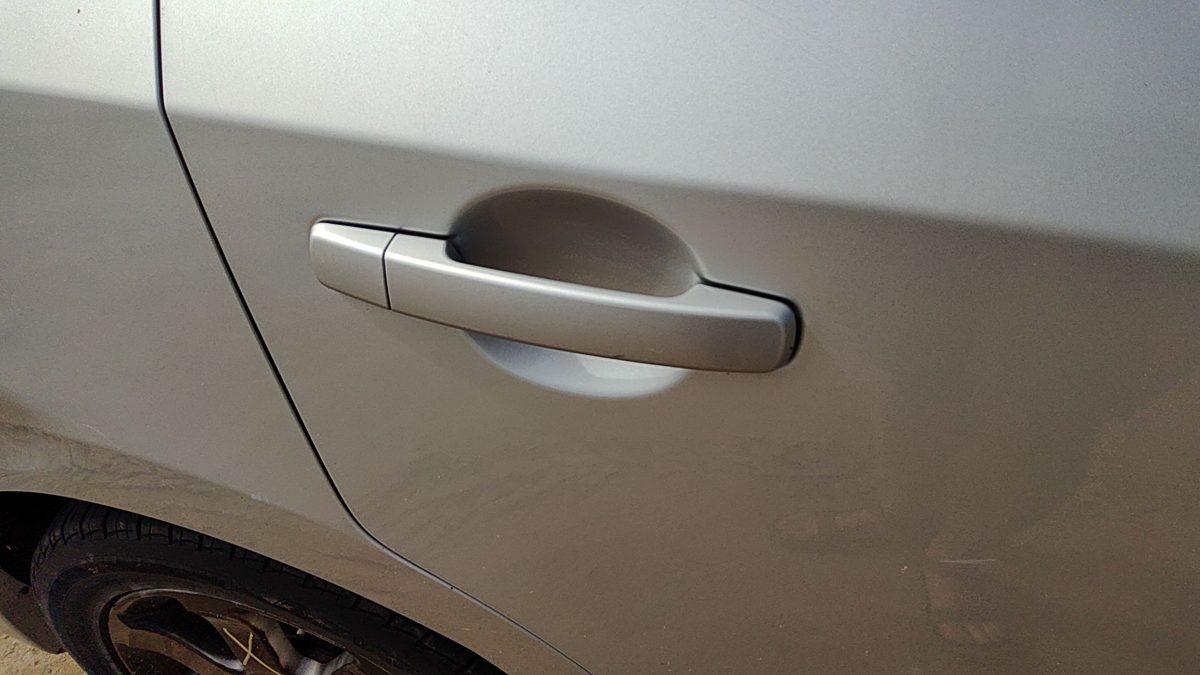 07-12 Nissan Sentra Sr Passenger Right Rear Outside Door Handle Back Silver K23