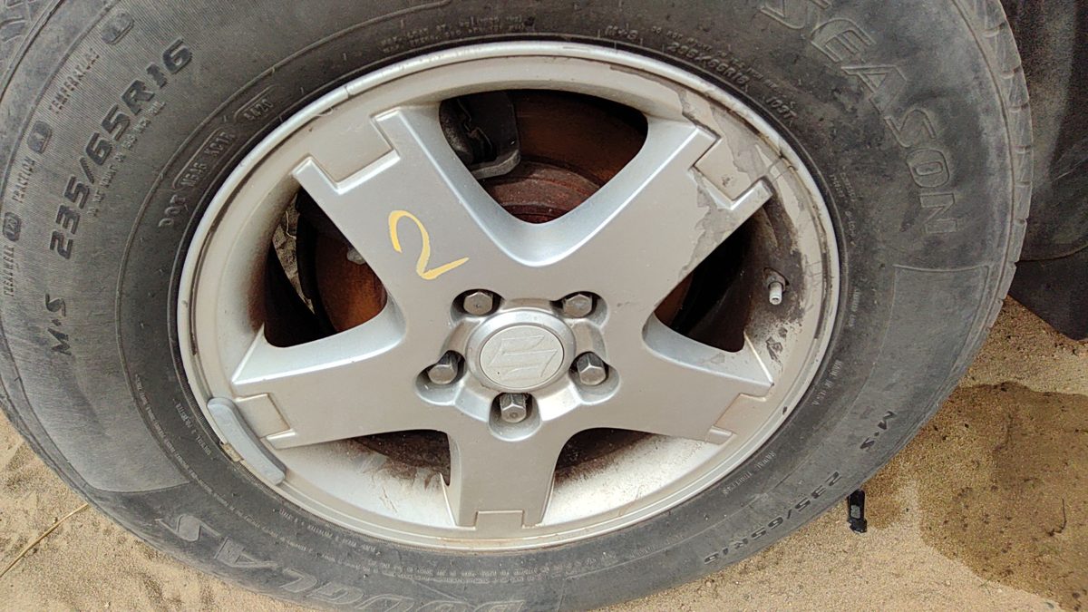 07-09 Grand Vitara Xl-7 16 Aluminum Wheel Oem Factory 5 Spoke Rim #2 4231078j00