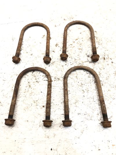 2002-2007 Dodge Ram Pickup 1500 Set of 4 Rear Ubolts with Nuts OEM Rear End 4x4