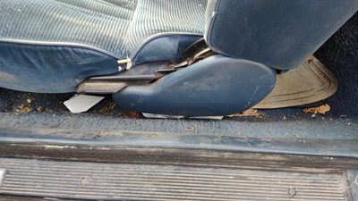 1989 Olds Cutlass Calais Driver Left Side Seat Trim Panel Oem Blue