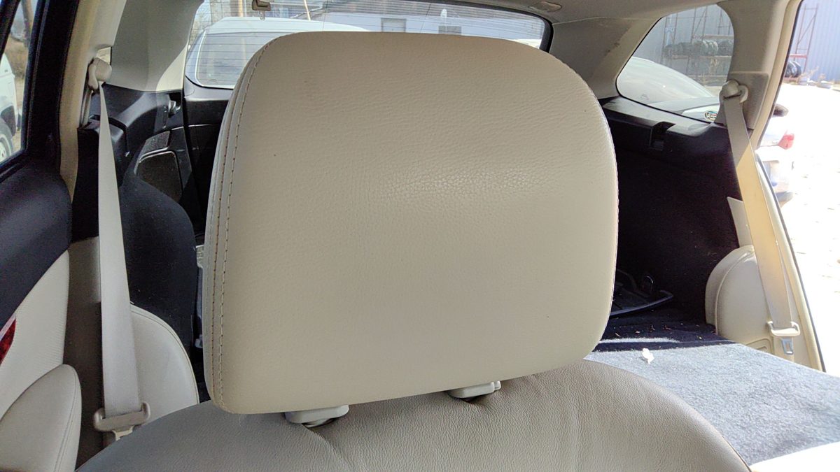 10-12 Subaru Legacy Outback Passenger Right Headrest Leather Seat Wil Warm Ivory