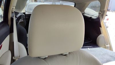 10-12 Subaru Legacy Outback Passenger Right Headrest Leather Seat Wil Warm Ivory