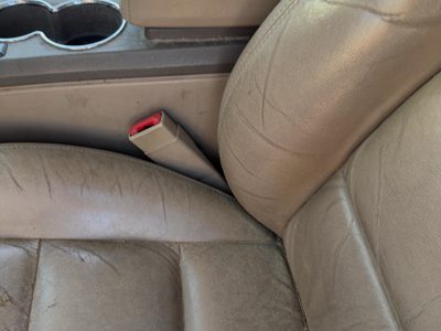 2001 Lincoln LS Driver Left Front Seat Belt Buckle Receiver OEM Tan 4H