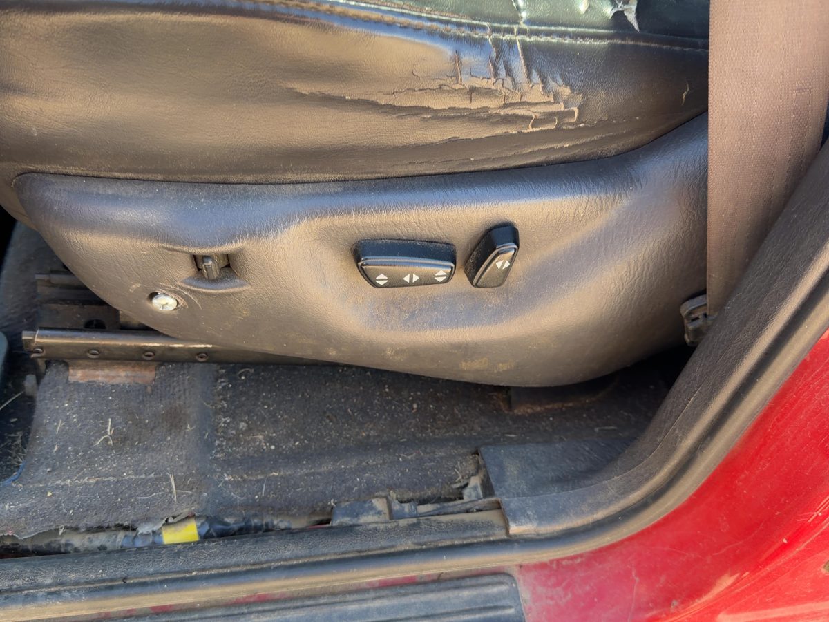 00 Grand Cherokee Driver Left Side Power Seat Switch With Trim Panel Gray Dlaz