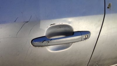 2006-2010 Hyundai Sonata Driver Left Front Outside Door Handle H1 Silver Blue