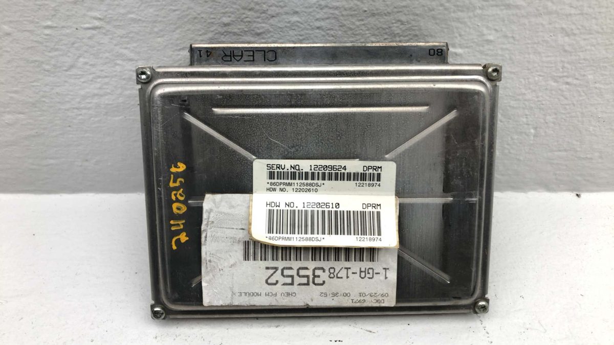 2001-2003 Chevy Impala Electronic Control Module Engine Computer Ecm Ecu 3.8L