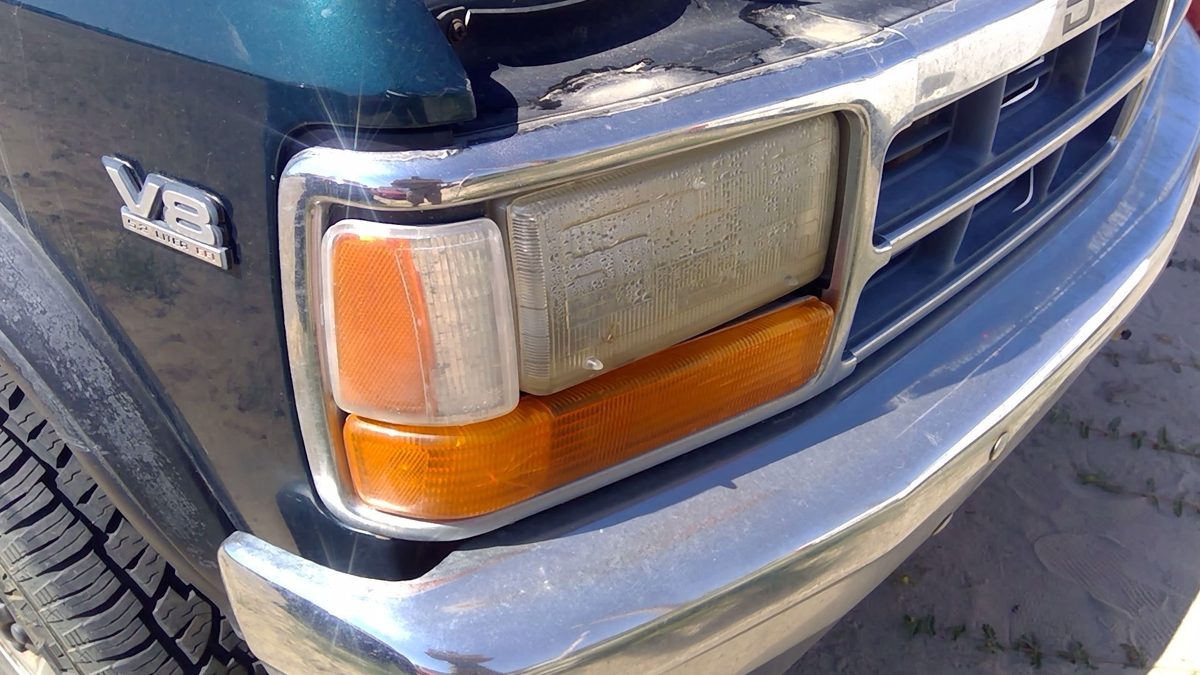 1991-1996 Dodge Dakota Passenger Right Head Light Front Lamp With Turn Signals