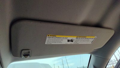 2014-2019 Silverado 1500 Passenger Right Sun Visor Oem H2r Gray 23460565