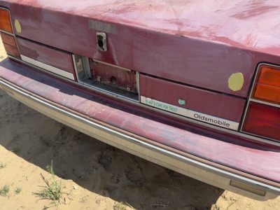 1986-1989 Olds 88 License Plate Trim Surround Panel Oem Tail Trunk Finish