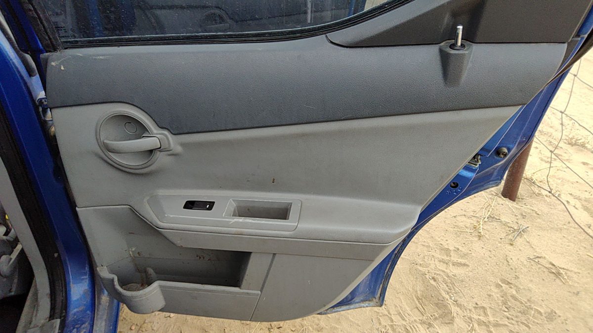 08 Dodge Avenger Passenger Right Rear Door Trim Panel With Switches Back Gray Db
