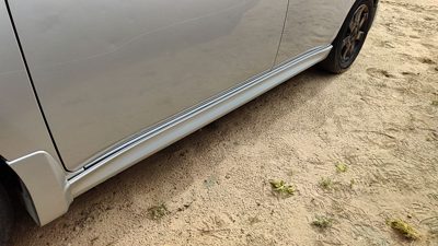 2007-12 Sentra Sr Driver Left Lower Rocker Panel Moulding Side Skirt Silver K23