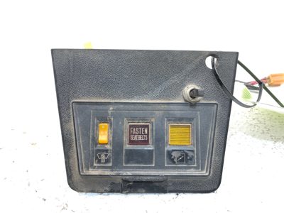 70-72 Datsun 240Z Trim Panel Seat Belt Light Choke Indicator Defrost Switch