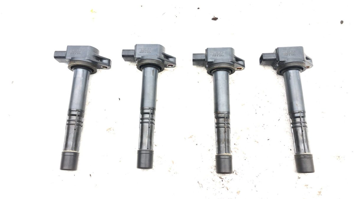 2003-2011 Honda Civic Set Of 4 Ignition Coils Oem 2.0L Dohc 099700-070