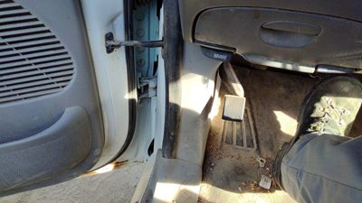 1999 Ford F150 Driver Left Lower Kick Trim Panel Oem Gray C2