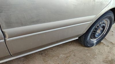 97-02 Buick Century Driver Left Rear Moulding From Door Back Trim Strip Silver