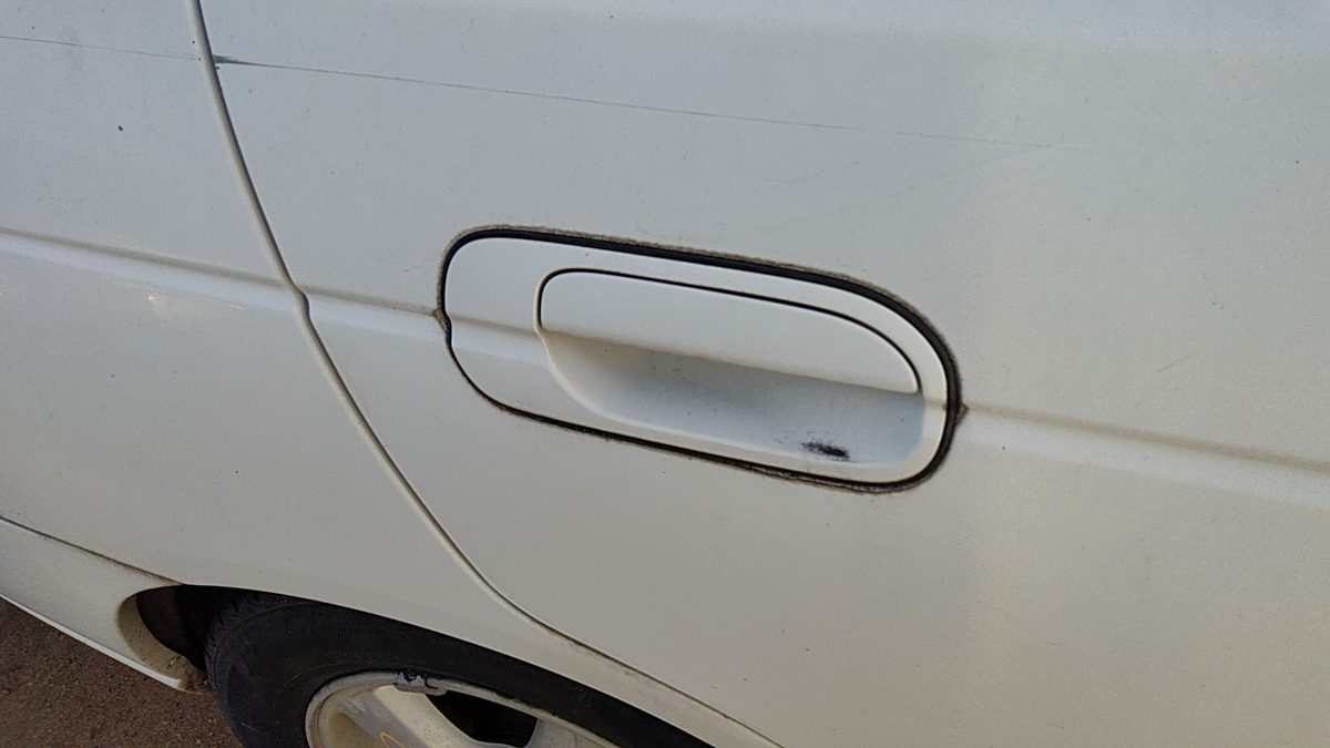 2000-2003 Nissan Sentra Passenger Right Rear Outside Door Handle Back White Qm1