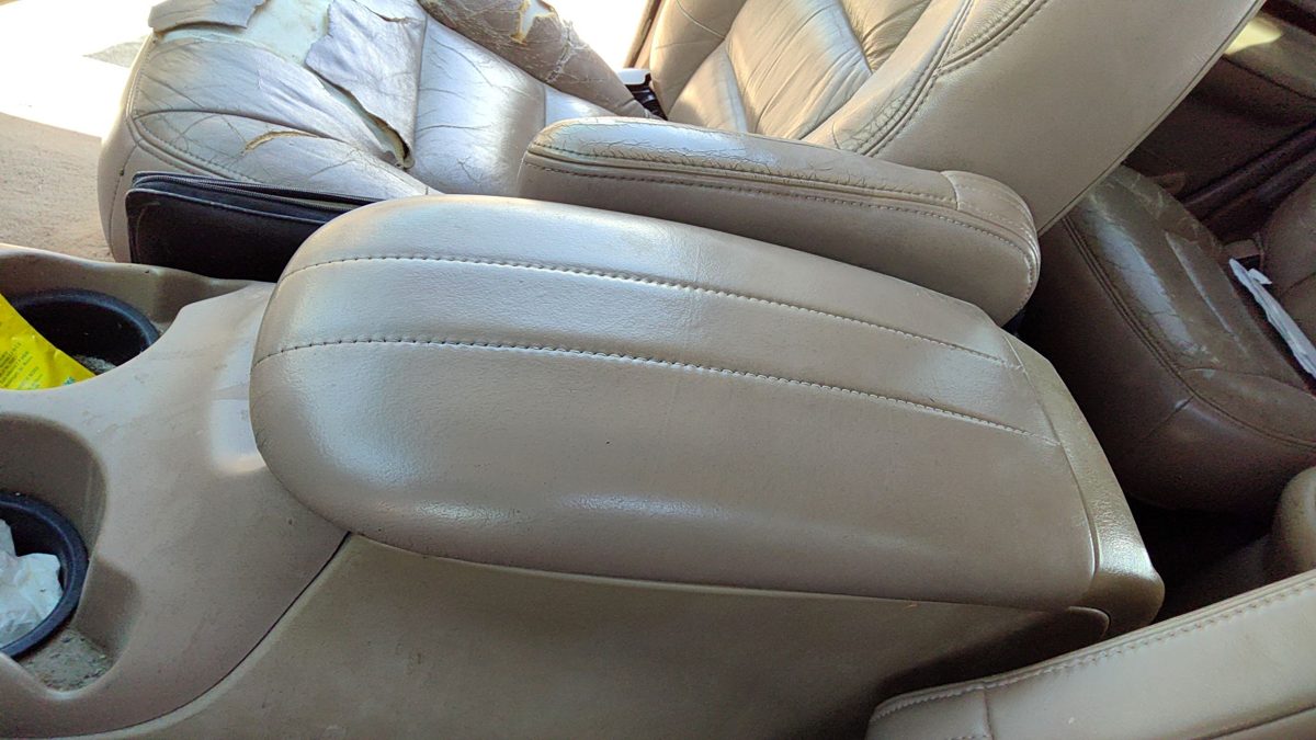 98-02 Lincoln Navigator Center Console Lid Only Oem Arm Rest Fold Down Tan Kx