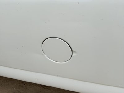 00-02 Chevy Express Van 2500 Fuel Tank Door With Hinge Gas Lid Oem Filler White