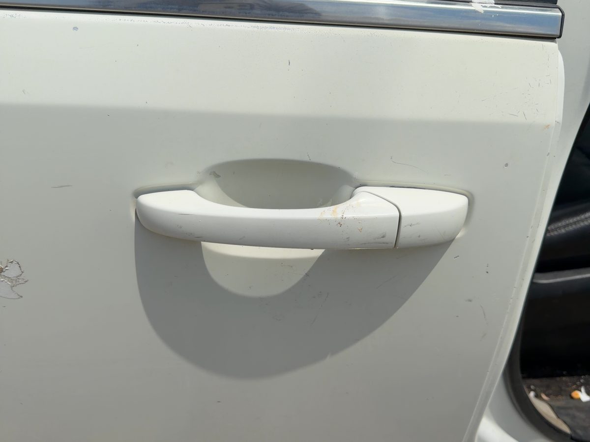 08-16 Town & Country Passenger Right Rear Outside Door Handle Oem Back White Pw1