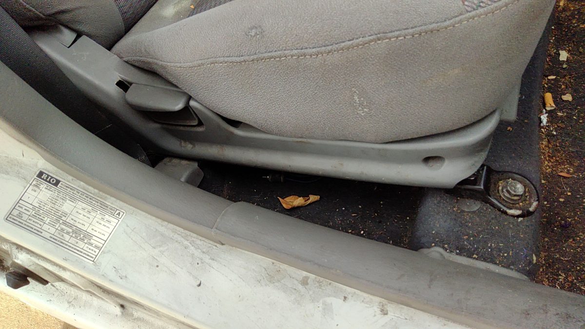 2002 Kia Rio Passenger Right Side Seat Trim Panel Oem Gray