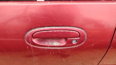 1997 Ford Escort Driver Left Front Outside Door Handle Oem Red