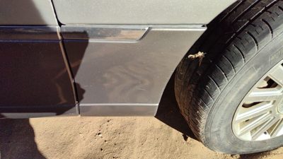 98-11 Lincoln Town Car Passenger Right Moulding From Fender Trim Strip Silver
