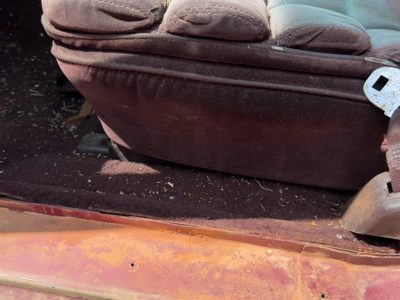 1986 Buick Park Ave Driver Left Power Seat Track With Motors Only Oem Red