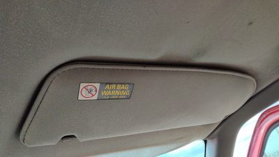 1989-2006 Mazda B2500 Passenger Right Sun Visor Oem Gray V2