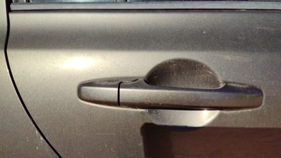 06-11 Honda Civic Passenger Right Rear Outside Door Handle Sedan Gy Galaxy Gray