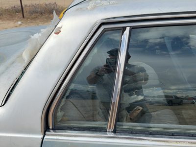 86-91 Olds 88 Passenger Right Rear Vent Window Back Door Glass With Frame Oem
